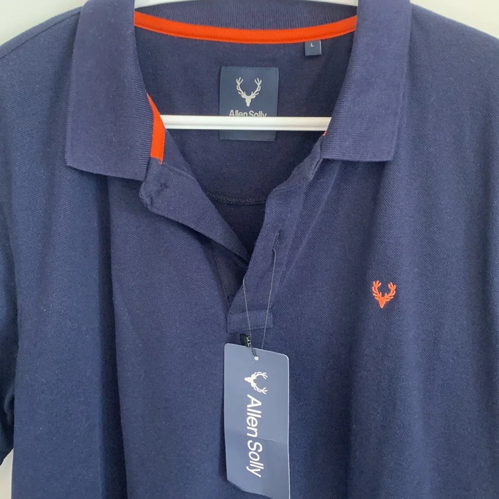 NWT Allen Solly Navy Blue Polo - Picture 3 of 3